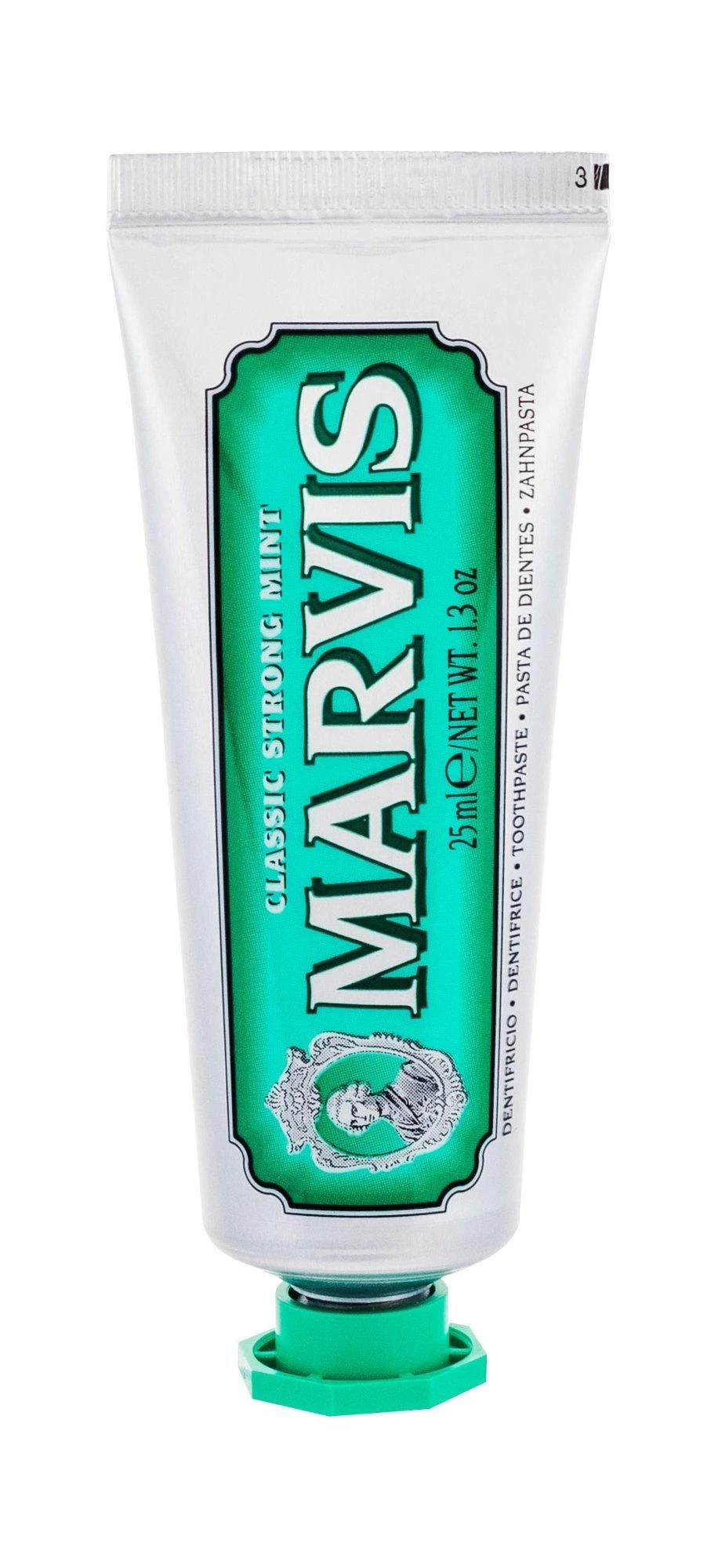 Marvis Classic Strong Mint Klasikinė mėtų skonio dantų pasta, 25 ml