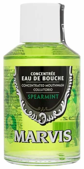 Marvis Spearmint Mouthwash Šaltmėčių skonio burnos skalavimo skystis, 120 ml