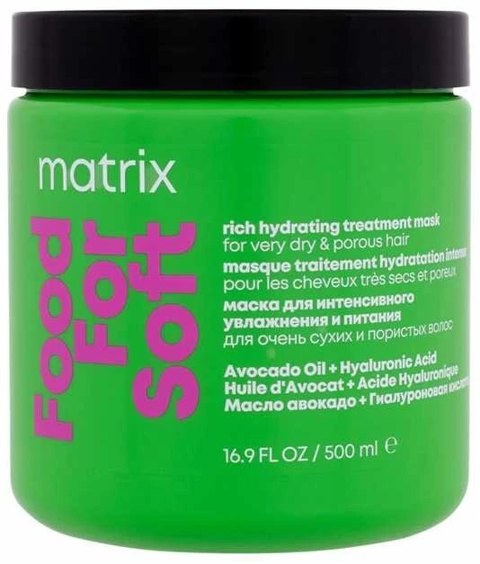 Drėkinamoji plaukų kaukė Matrix Food for Soft Rich Hydrating Mask 500ml
