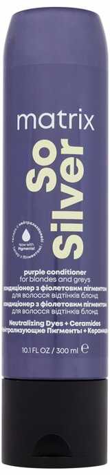 Matrix So Sidabrinis Violetinė kondicionierius - Kondicionierius su neutralizuojančiu ir drėkinamuoju poveikiu - 300 ml