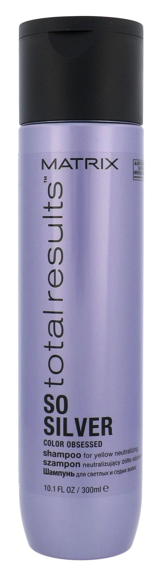 Šampūnas baltiems, pilkiems, žiliems ir šviesiai dažytiems plaukams Matrix Total Results So Silver Color Obsessed 300ml
