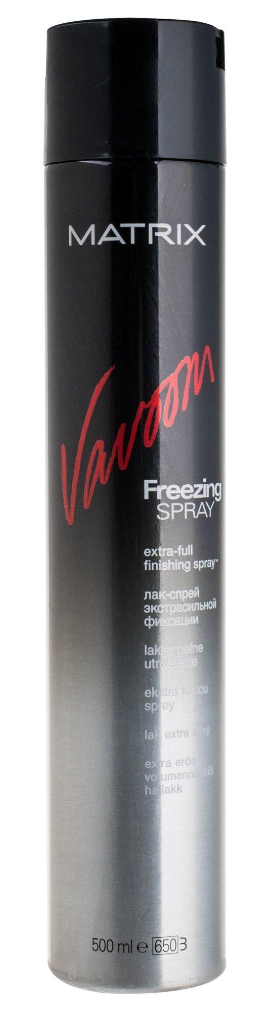 Matrix Vavoom Freezing Purškiklis Extra - Full itin stiprios fiksacijos plaukų lakas, 500 ml