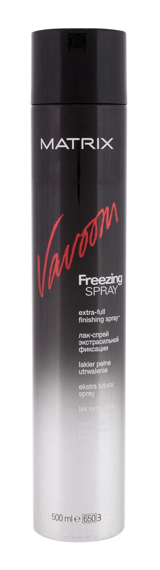 Matrix Vavoom Freezing Purškiklis Extra - Full itin stiprios fiksacijos plaukų lakas, 500 ml