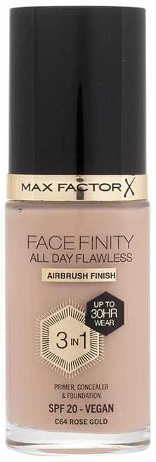 "Max Factor Facefinity 3in1 Primer, maskuoklis ir makiažo pagrindas 64-Rose Gold" 30ml
