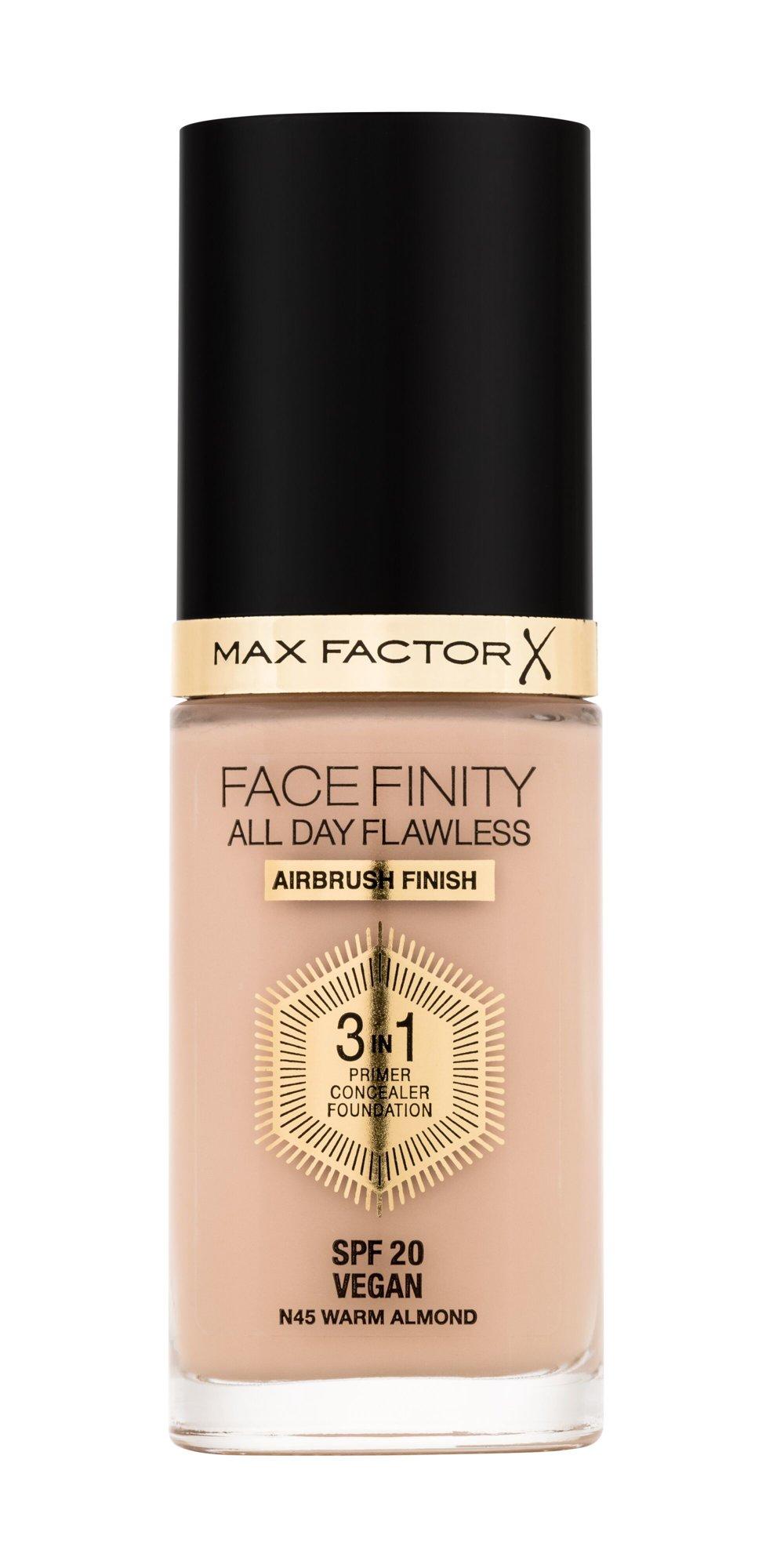 Max Factor Facefinity All Day Flawless makiažo pagrindas moterims 30 ml, WARM ALMOND