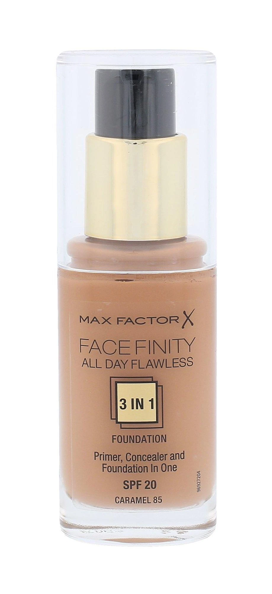 "Max Factor Facefinity 3in1" gruntas, maskuoklis ir makiažo pagrindas 85-Caramel 30ml