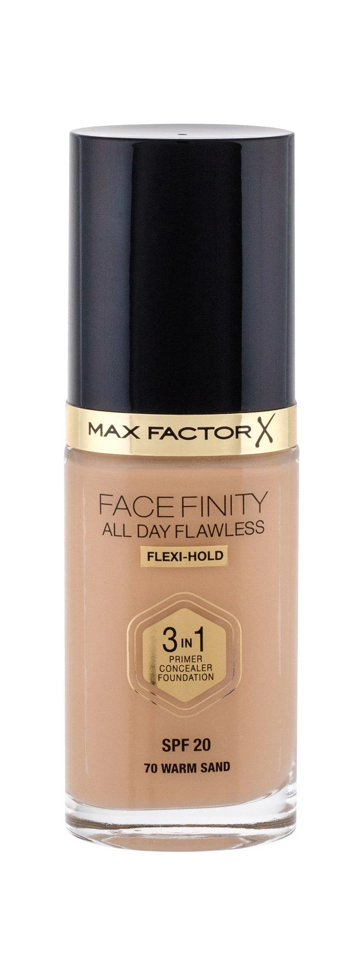 "Max Factor Facefinity 3in1" gruntas, maskuoklis ir makiažo pagrindas 70-Warm Sand 30ml