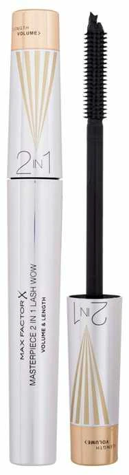 "Max Factor Masterpiece 2 in 1 Lash Wow Volume and Length 001-Juodas" blakstienų tušas 7ml
