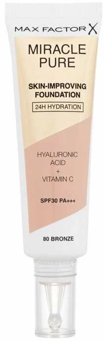 makiažo pagrindas Max Factor Miracle Pure Foundation Spf30 80-Bronze
