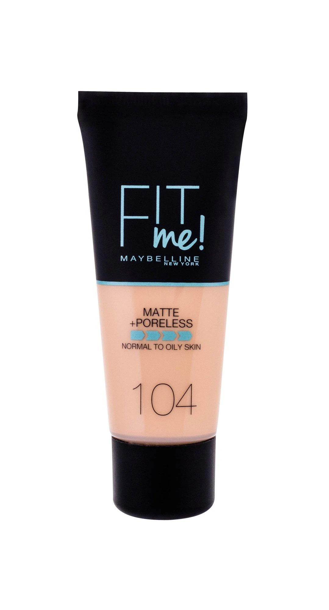 Maybelline Fit Me Matte & Poreless 104 Soft Ivory Buteliams Skystis 30 ml