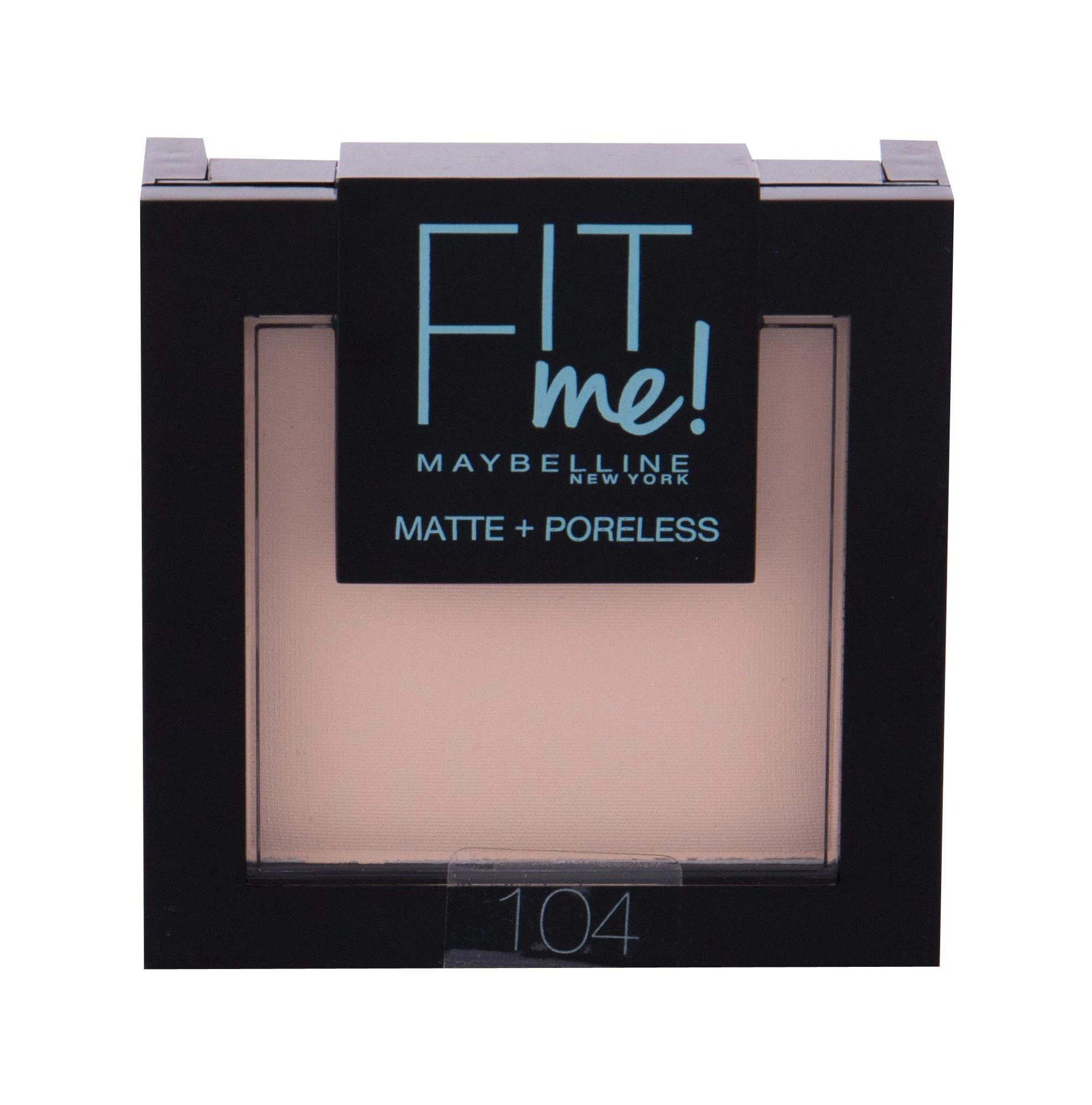Maybelline MAY FIT ME MAT&POREL.PWD NU 104 Soft Iv see raudona 1
