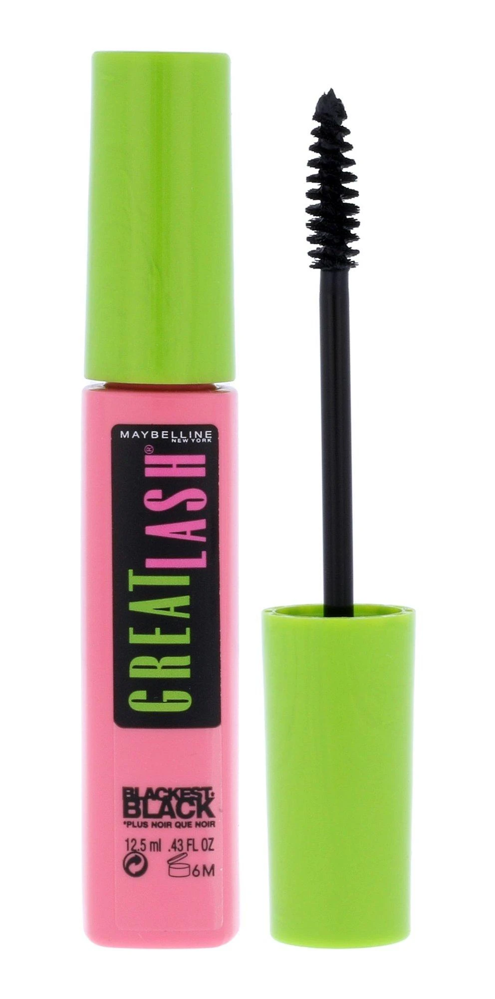 Maybelline Great Lash Blackest Juodas blakstienų tušas 12,5 ml