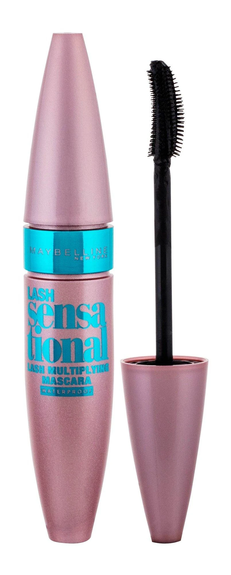 Maybelline Lash Sensational vandeniui atsparus blakstienų tušas su elastomeriniu dvipusiu lenktu šepetėliu 9,5ml