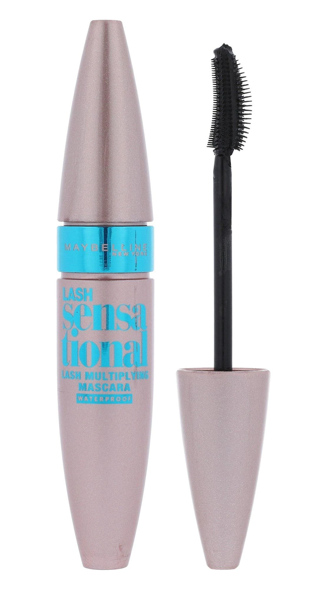Maybelline Lash Sensational vandeniui atsparus blakstienų tušas su elastomeriniu dvipusiu lenktu šepetėliu 9,5ml