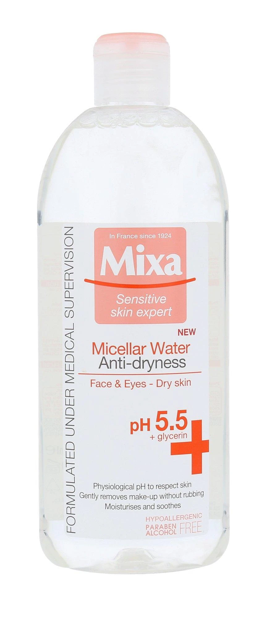 MIXA micelinis vanduo sausai odai, 400 ml