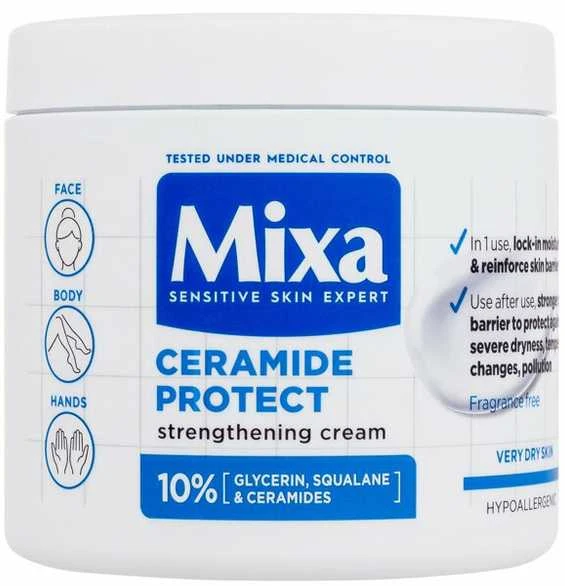 Mixa Ceramide Protect Strengthening Kreminis Body Kreminis moterims, 400 ml
