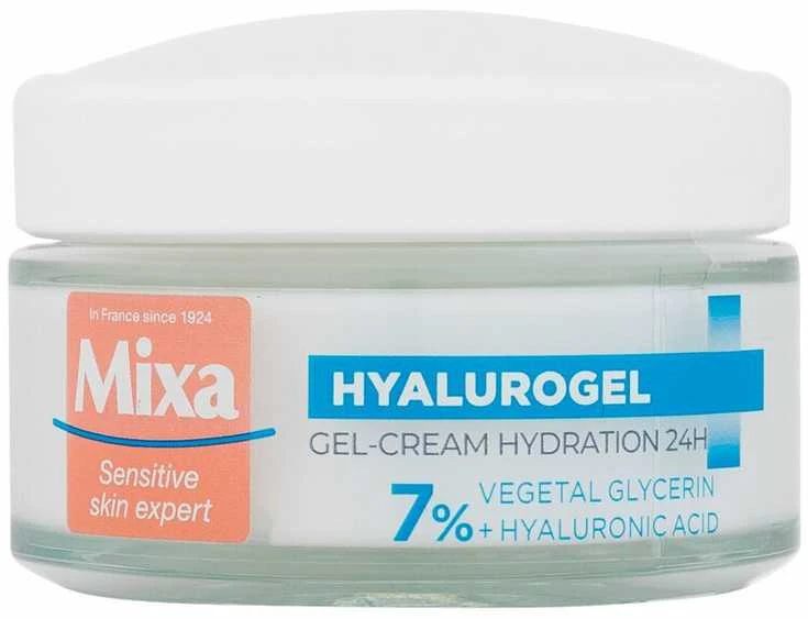 MIXA Ekspert Hyalurogel Light intensyviai drėkinantis gelinis veido kremas, 50 ml