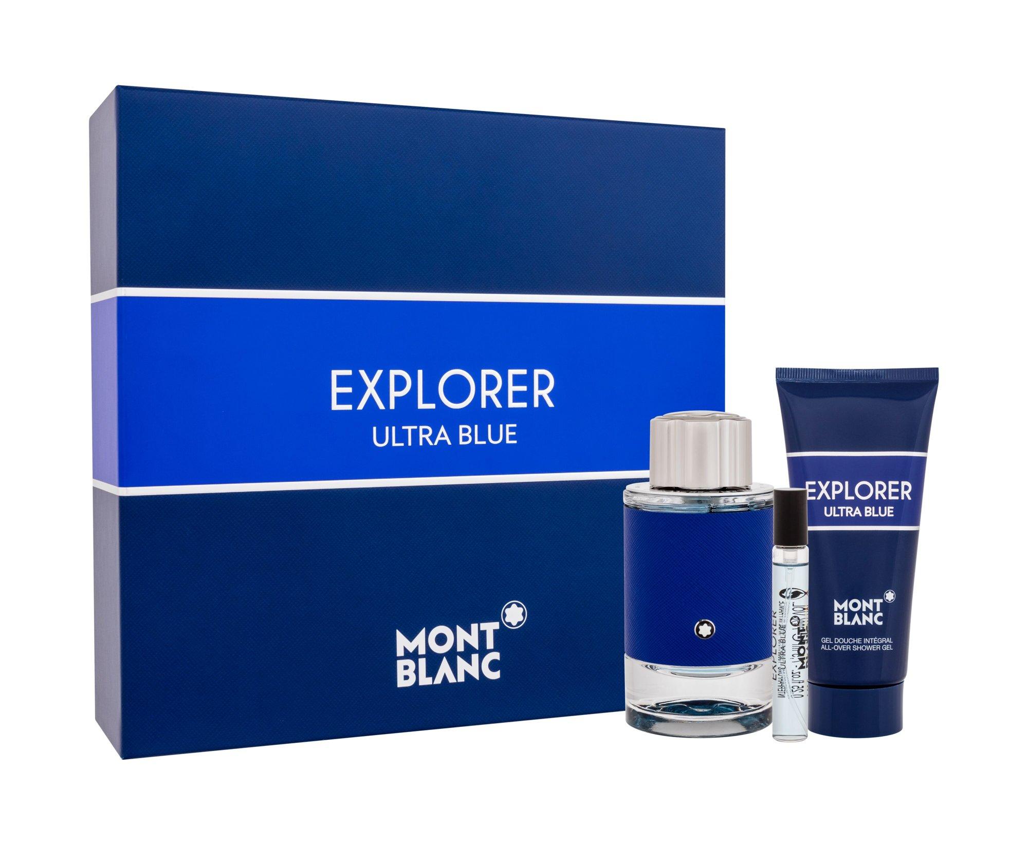 Mont Blanc Montblanc Explorer Ultra Mėlyna rinkinys vyrams (EDP, 100 ml + EDP, 7,5 ml + dušo želė, 100 ml)