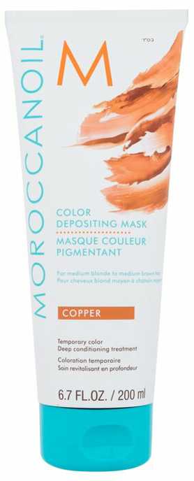 Moroccanoil Color Depositing Mask Hair Color plaukus dažanti kaukė, atspalvis: Copper, 200 ml