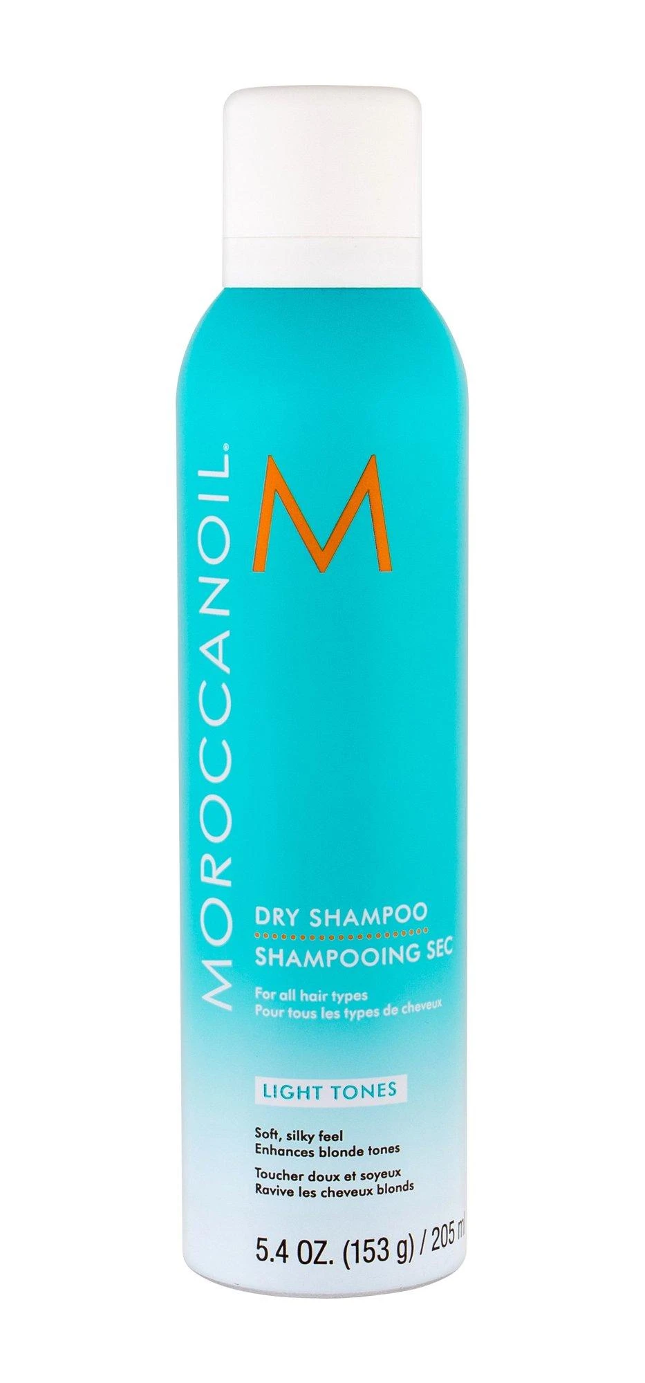 Moroccanoil Light Tones Sausas šampūnas šviesiems plaukams, 205 ml