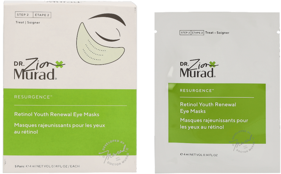 „Murad Skincare“ „Murad Retinol Youth Renewal“ akių kaukės, 5 vnt.