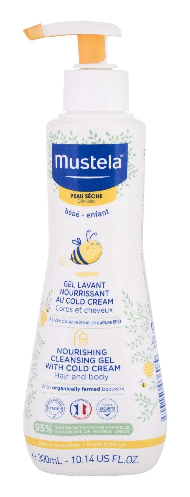 "Mustela" Maitinamasis prausimosi gelis 300ml