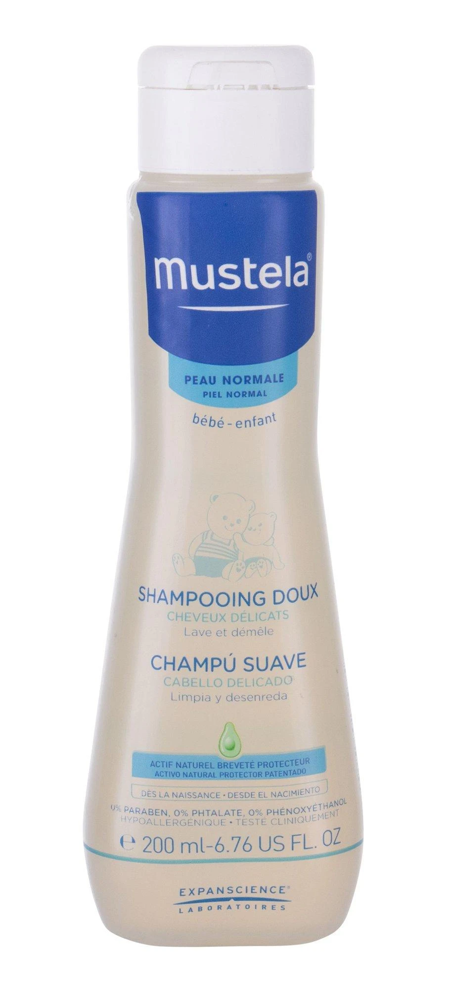 Mustela švelnus vaikų šampūnas (švelnus šampūnas), 200 ml