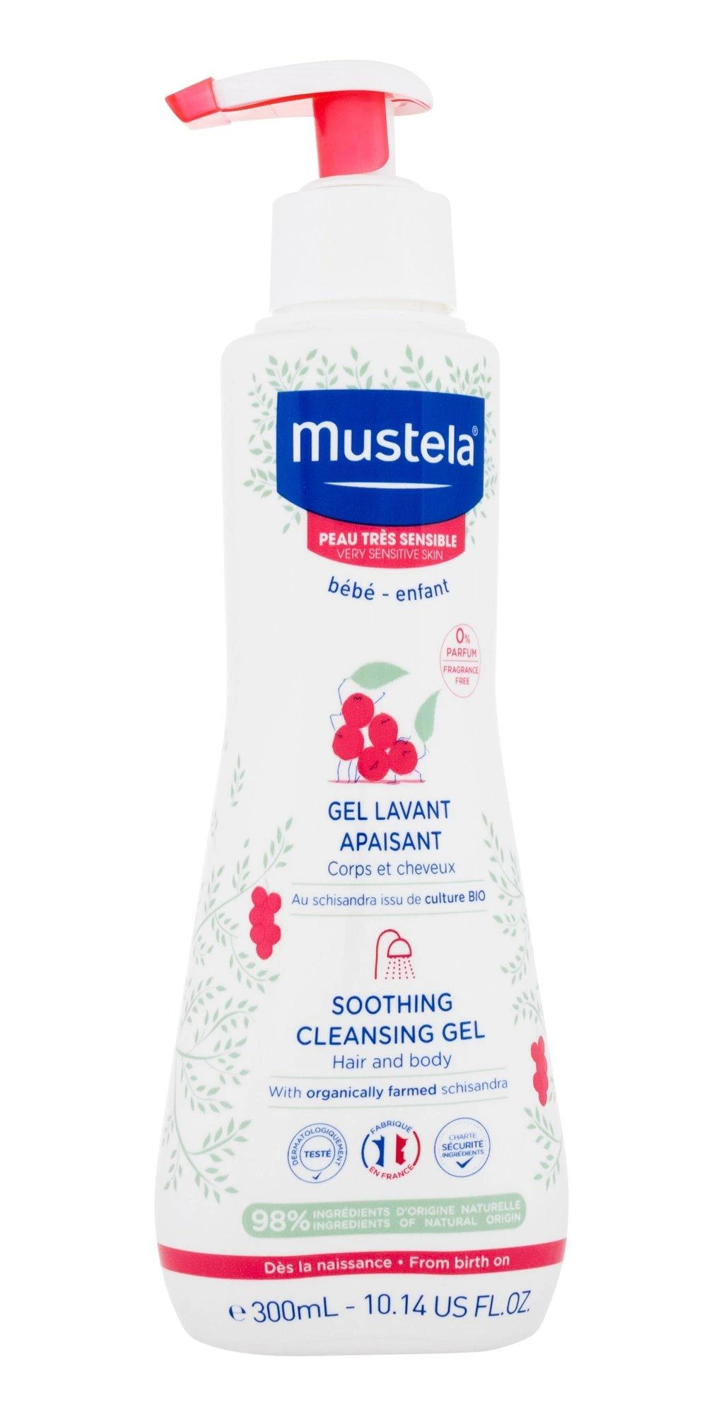 "Mustela Comfort" vonios gelis 300 ml
