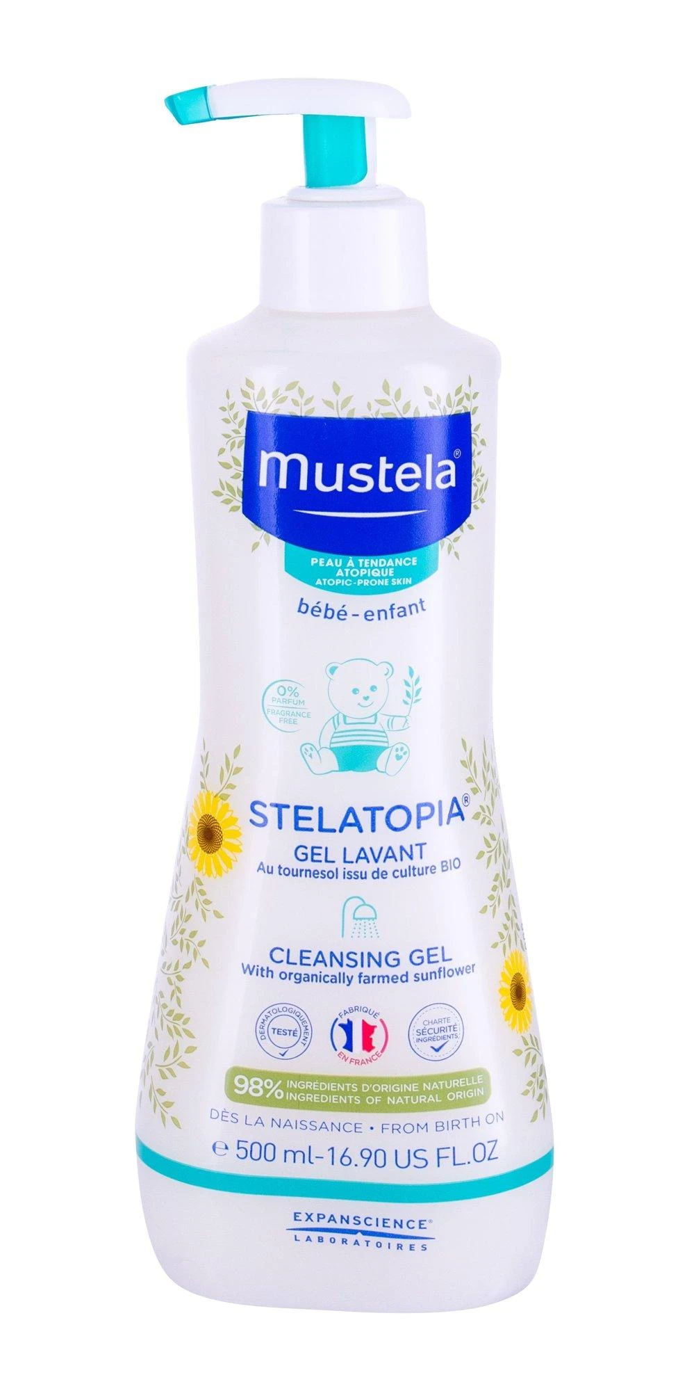 "Mustela Stelatopia" valomasis gelis 500ml