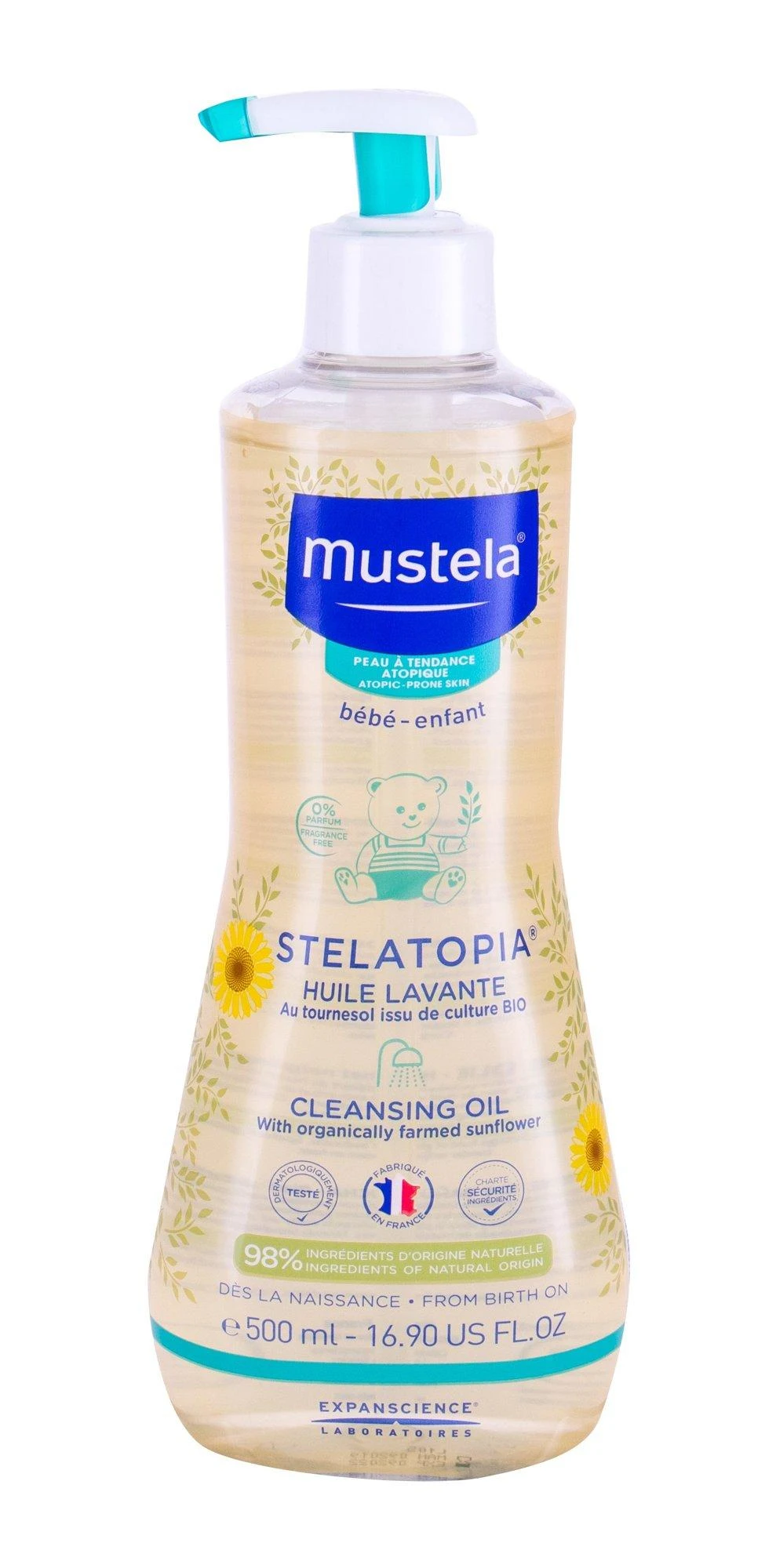 "Mustela Stelatopia" valomasis aliejus 500ml