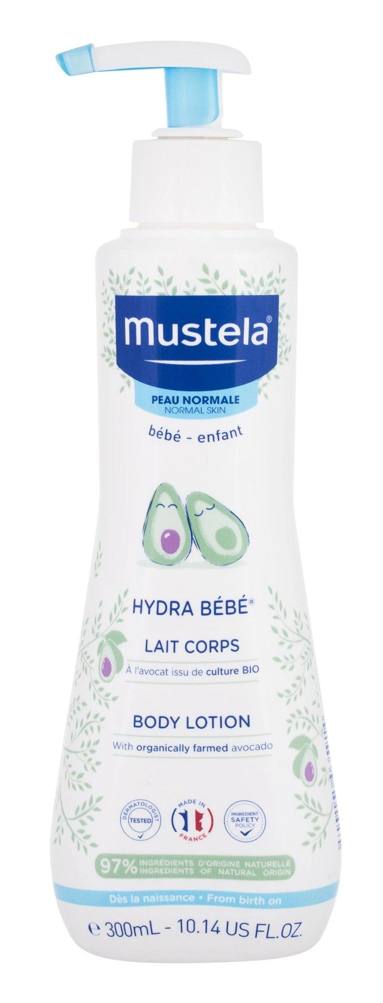 Mustela Hydra Bébé Losjonas kūnui kūno losjonas vaikams, 300 ml