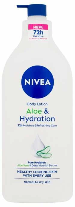 Nivea Aloe & Hydration 48h Losjonas kūnui moterims, 625 ml