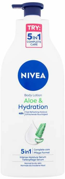 Nivea Aloe & Hydration 48h Losjonas kūnui moterims, 625 ml