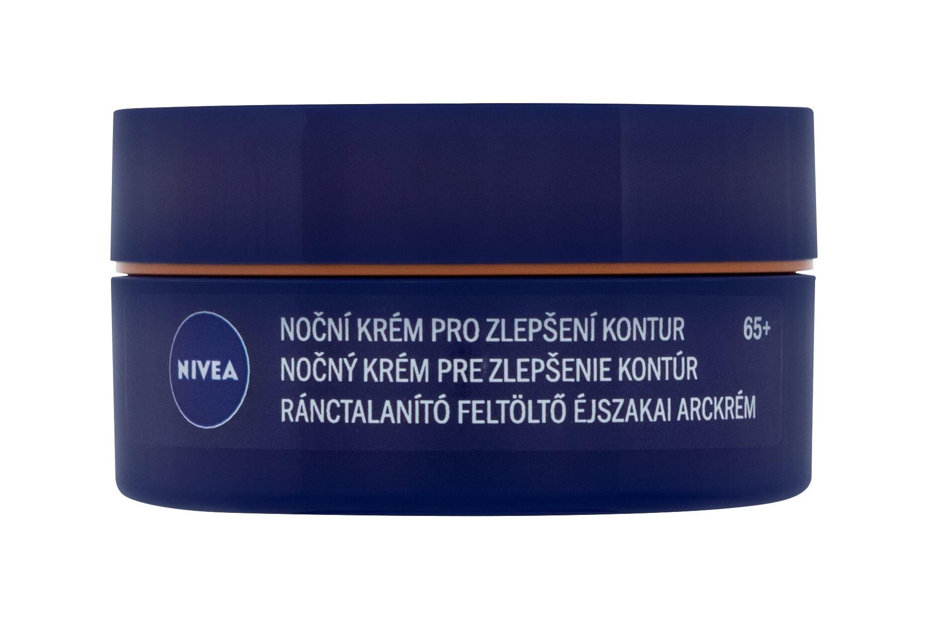 Nivea Anti-Wrinkle + Contouring Night Skin Kreminis moterims, 50 ml