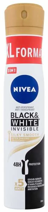Nivea Black & White Invisible purškiamas dezodorantas XL formatas