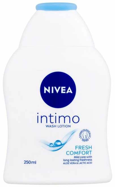 Nivea Intimo Wash Lotion Fresh Comfort Intimate Cosmetics moterims, 250 ml