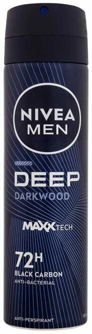Nivea Men Deep Juodas Carbon Antiperspirant vyrams, 150 ml
