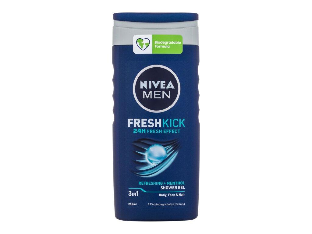 Nivea Men Fresh Kick Dušo želė Dušo želė vyrams, 250 ml
