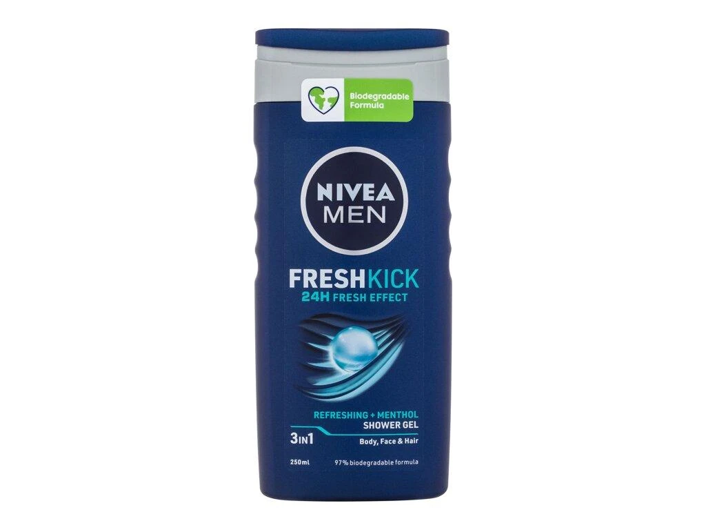 Nivea Men Fresh Kick Dušo želė Dušo želė vyrams, 250 ml