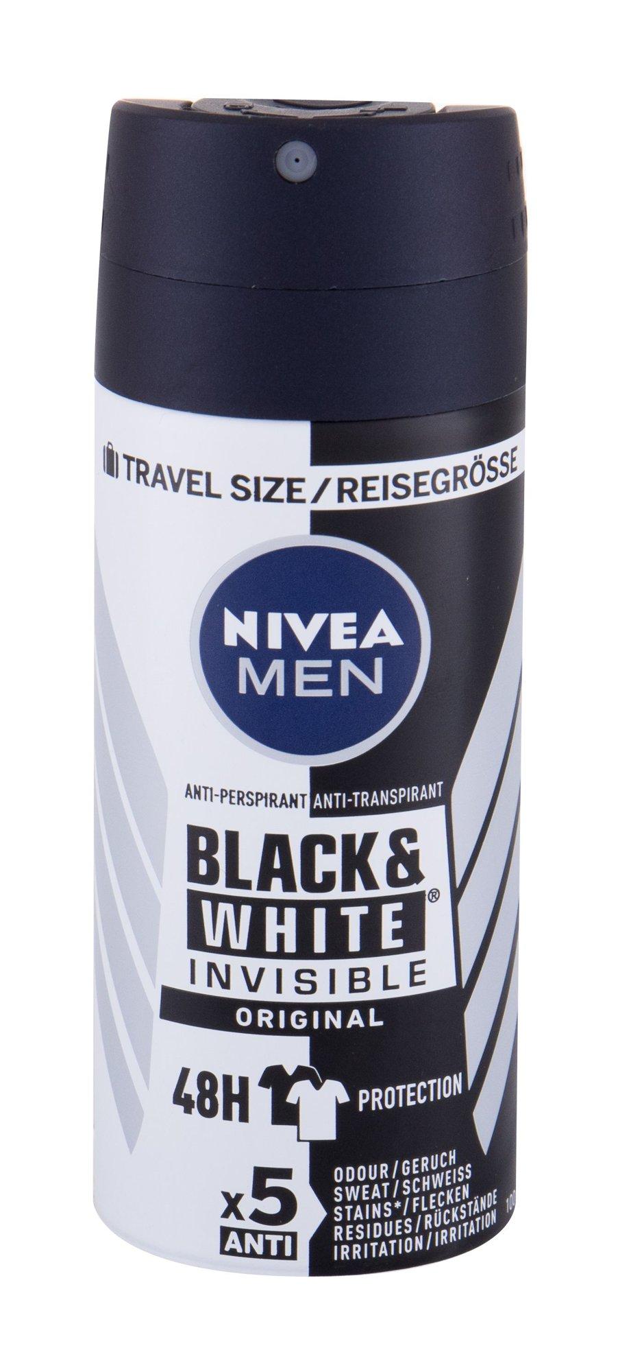 Nivea Men Invisible For Juodas & Baltas Original Antiperspirant