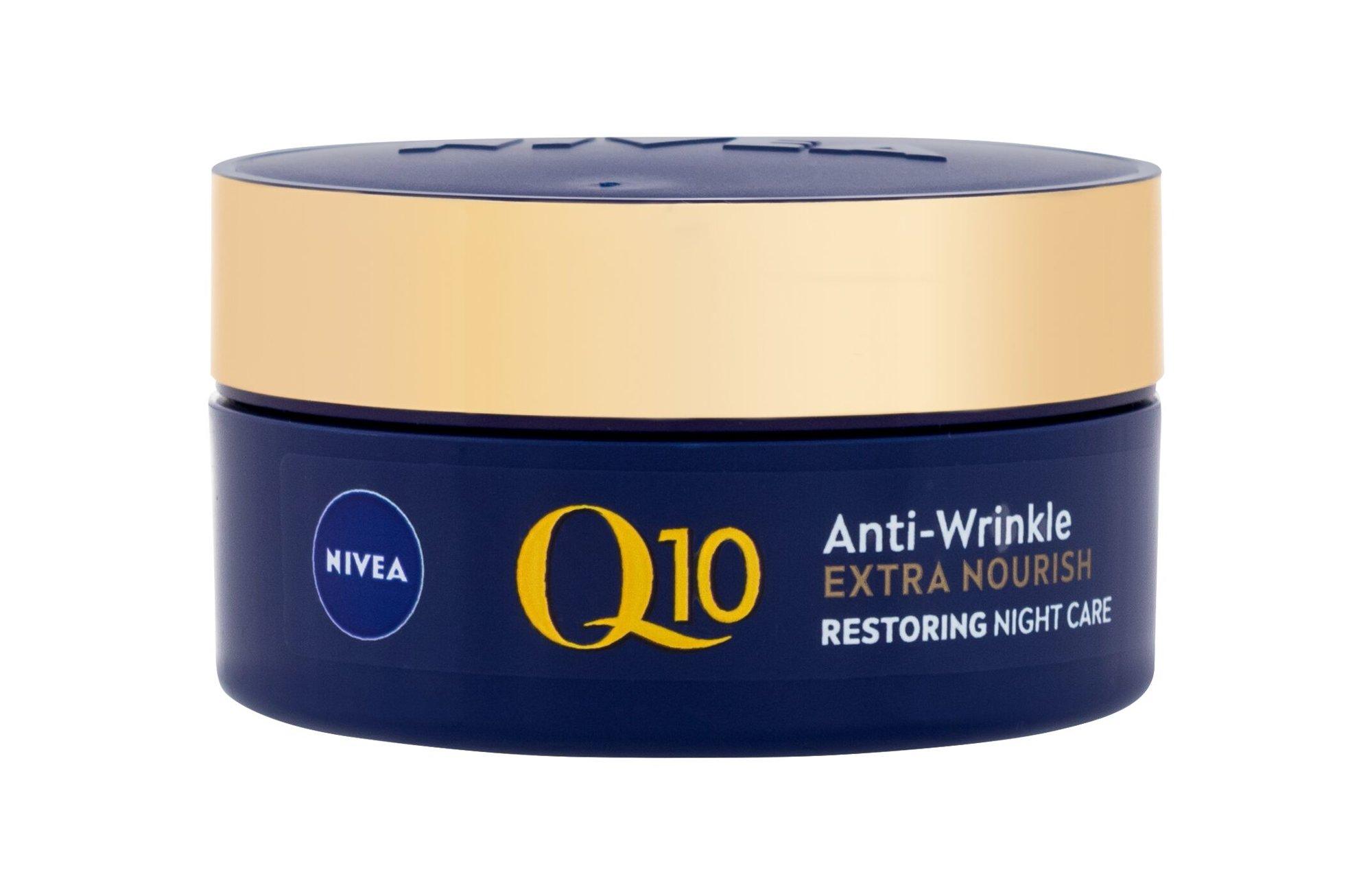Nivea Q10 Power Anti-Wrinkle Extra Nourish Night Skin Kreminis moterims, 50 ml
