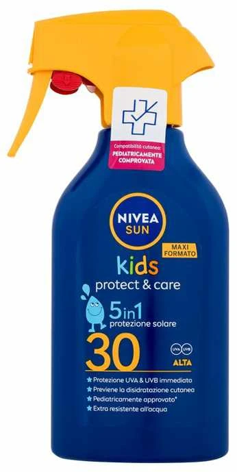 Nivea Sun Kids Protect & Care Sun Purškiklis 5 in 1 Sun Losjonas kūnui