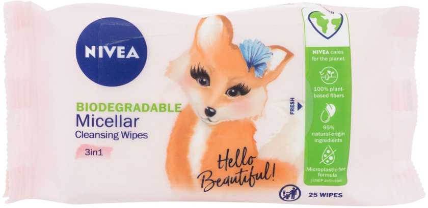 Nivea Cleansing Wipes Micellar Cleansing Wipes moterims, 25 pc