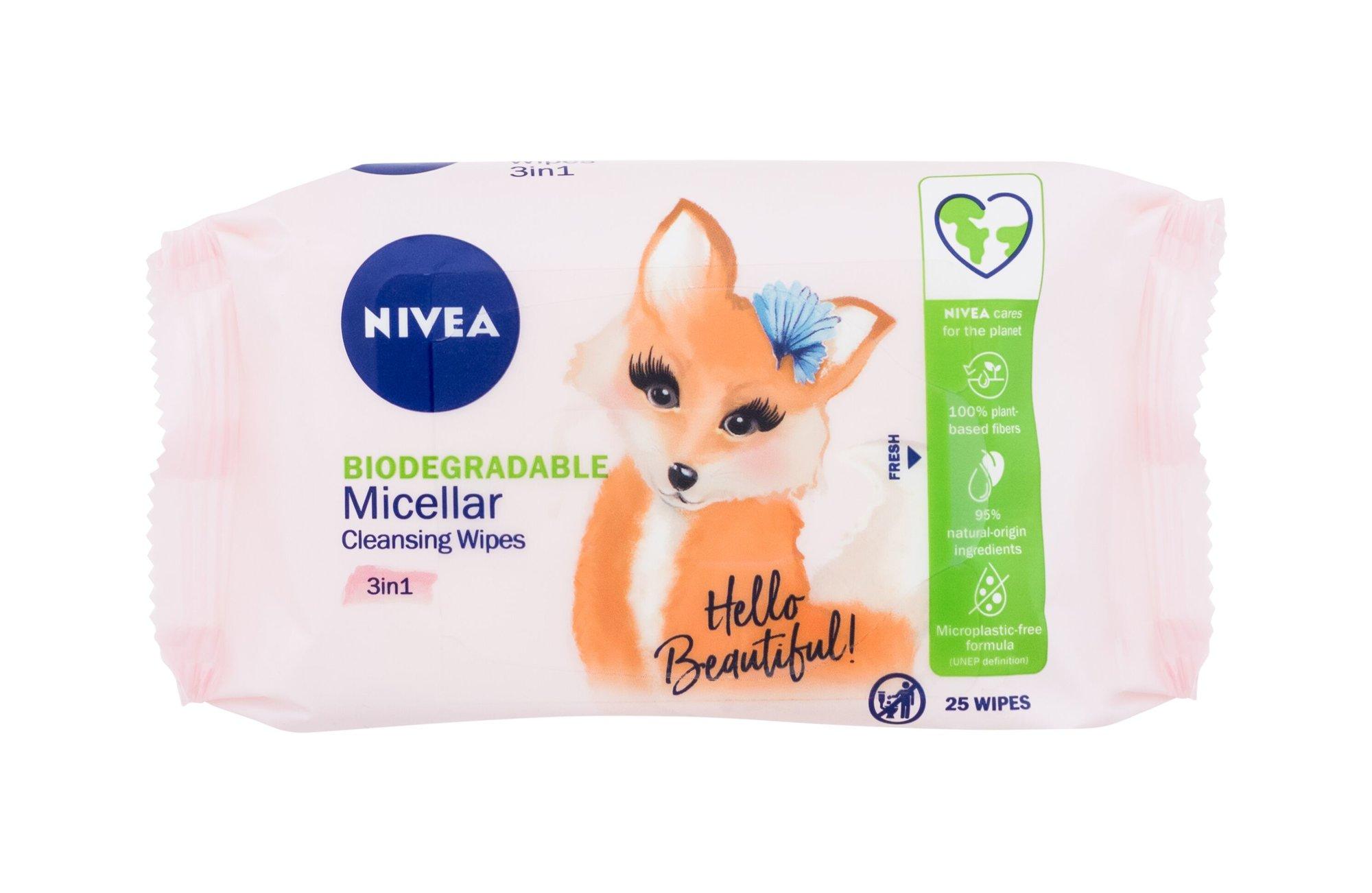 Nivea Cleansing Wipes Micellar Cleansing Wipes moterims, 25 pc