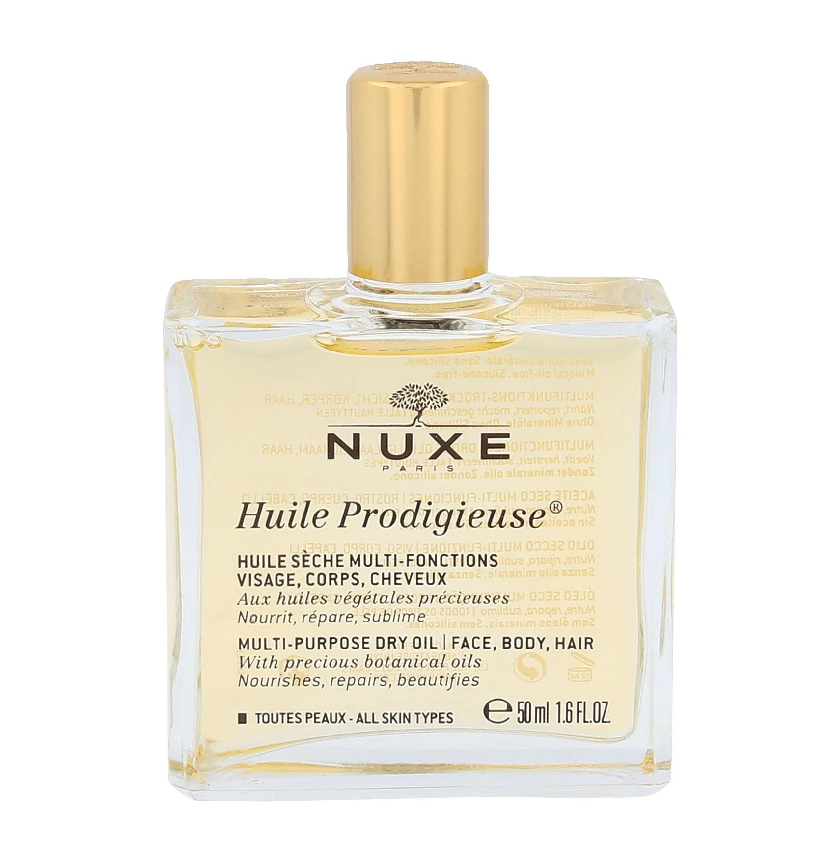 Nuxe Sausasis aliejus „Huile Prodigieuse® Multi-purpose dry oil“ (veidui ir kūnui puoselėti), 50 ml