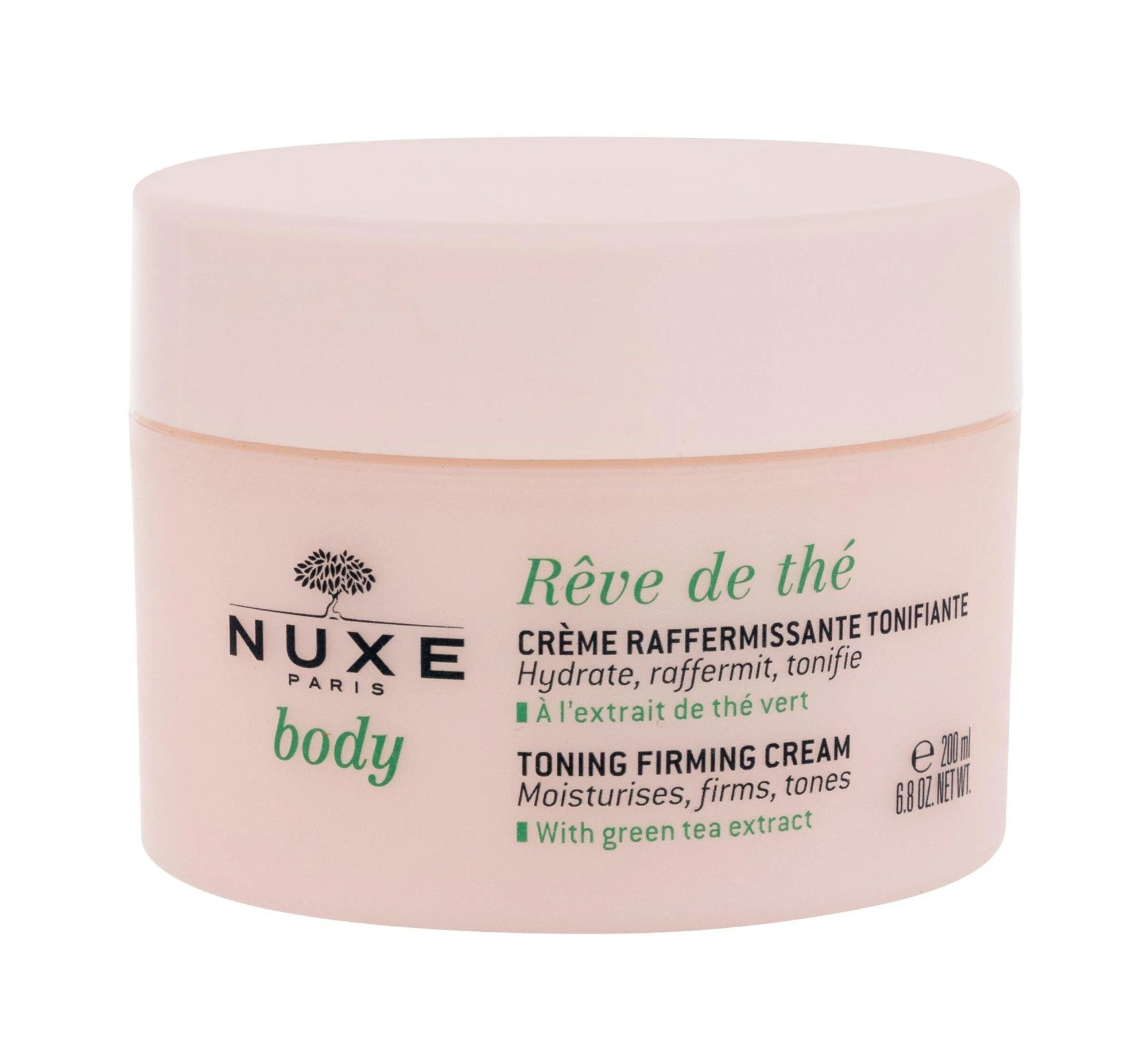 Tonizuojamasis ir stangrinamasis kremas „NUXE Body Rêve de Thé“, 200 ml