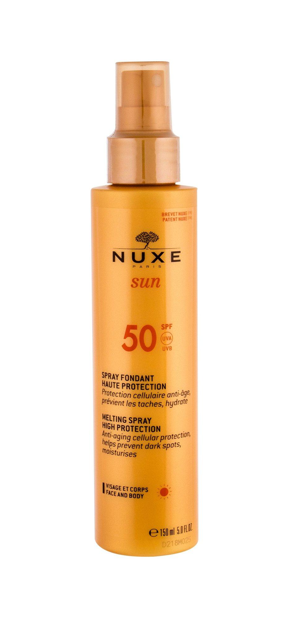 "Nuxe Sun" aukštos apsaugos purškiklis su SPF 50 150ml