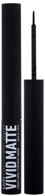 Nyx Vivid Matte Liquid Liner Juodas, 2 ml