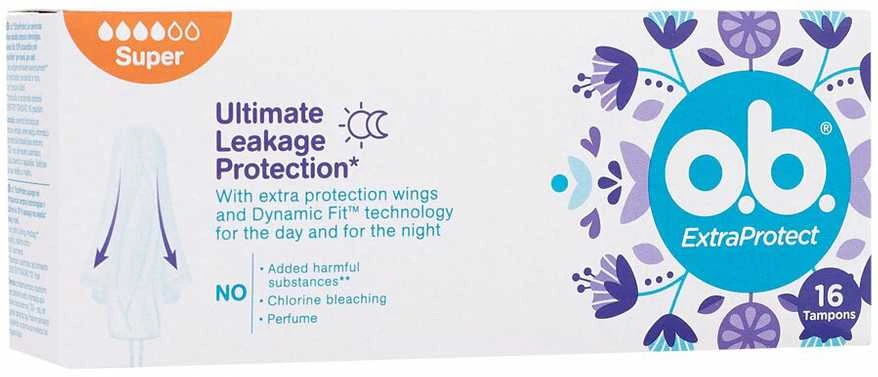 Johnson O.B. ProComfort Extra Protect Super 16 vnt. tamponai