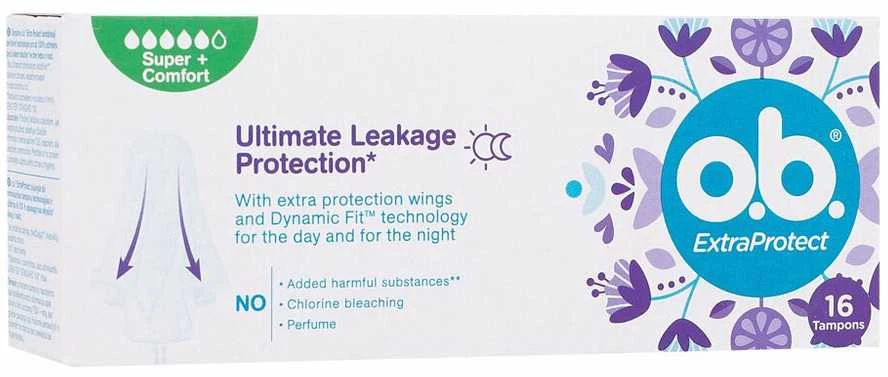 Johnson O.B. ProComfort Extra Protect Super Plus 16 vnt. tamponai